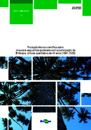 Thumbnail de Produção técnico-científica sobre Araucaria angustifolia publicada com a participação da Embrapa: síntese quantitativa de 40 anos (1981-2020).
