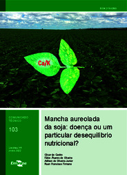 Thumbnail de Mancha aureolada da soja: doença ou um particular desequilíbrio nutricional?