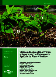 Thumbnail de Classes de água disponível do solo para uso no Zoneamento Agrícola de Risco Climático.