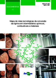 Thumbnail de Mapa de rotas tecnológicas da conversão da lignina em intermediários químicos, combustíveis e materiais.