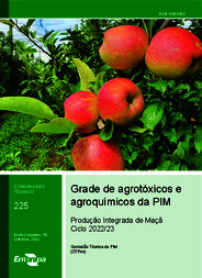 Thumbnail de Grade de agrotóxicos e agroquímicos da PIM: Produção Integrada de Maçã - Ciclo 2022/23.