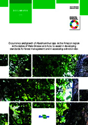 Thumbnail de Occurrence and growth of Handroanthus spp. in the Amazon region in the states of Mato Grosso and Acre, to assist in developing standards for forest management and in assessing extinction risk.