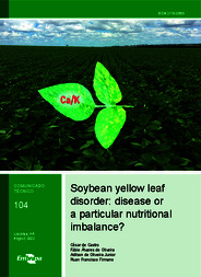 Thumbnail de Soybean yellow leaf disorder: disease or a particular nutritional imbalance?