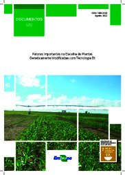 Thumbnail de Fatores importantes na escolha de plantas geneticamente modificadas com tecnologia Bt.