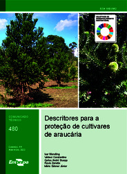 Thumbnail de Descritores para a proteção de cultivares de araucária.