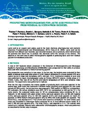 Thumbnail de Prospecting microorganisms for lactic acid production from residual glycerin from biodiesel.
