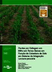 Thumbnail de Perdas por estiagem em milho em Terras Baixas em função da cobertura de solo em sistema de integração lavoura-pecuária.