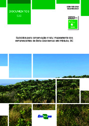 Thumbnail de Subsídios para conservação in situ mapeamento dos remanescentes de Butia catarinensis em Imbituba.