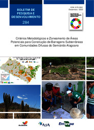 Thumbnail de Critérios metodológicos e zoneamento de áreas potenciais para construção de barragens subterrâneas em comunidades difusas do Semiárido alagoano.