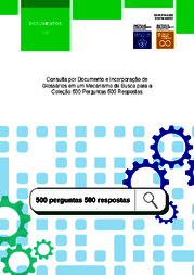 Thumbnail de Consulta por documento e incorporação de glossários em um mecanismo de busca para a Coleção 500 Perguntas 500 Respostas.
