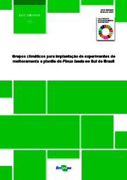 Thumbnail de Grupos climáticos para implantação de experimentos de melhoramento e plantio de Pinus taeda no Sul do Brasil.
