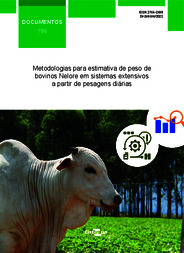 Thumbnail de Metodologias para estimativa de peso de bovinos Nelore em sistemas extensivos a partir de pesagens diárias.