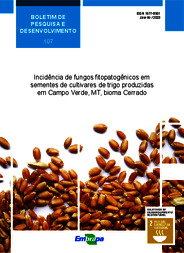 Thumbnail de Incidência de fungos fitopatogênicos em sementes de cultivares de trigo produzidas em Campo Verde, MT, bioma Cerrado.