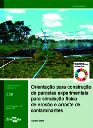 Thumbnail de Orientação para construção de parcelas experimentais para simulação física de erosão e arraste de contaminantes.