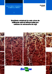 Thumbnail de Qualidade estrutural do solo e taxa de infiltração estável influenciadas por culturas de entressafra da soja.