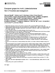 Thumbnail de European grapevine moth, Lobesia botrana. Part II: Prevention and management.