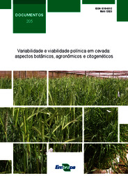 Thumbnail de Variabilidade e viabilidade polínica em cevada: aspectos botânicos, agronômicos e citogenéticos.