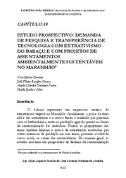 Thumbnail de Estudo prospectivo: demanda de pesquisa e transferência de tecnologia com extrativismo do babaçu e com projetos de assentamentos ambientalmente sustentáveis no Maranhão.