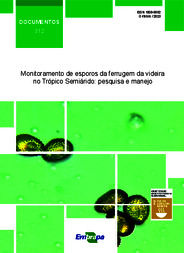 Thumbnail de Monitoramento de esporos da ferrugem da videira no Trópico Semiárido: pesquisa e manejo.
