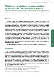 Thumbnail de Modelagem e produção de espidroína sintética de seda de aranha para aplicações biomédicas.