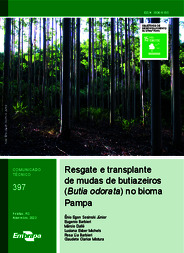 Thumbnail de Resgate e transplante de mudas de butiazeiros (Butia odorata) no bioma Pampa.