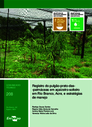 Thumbnail de Registro do pulgão-preto-das-palmáceas em açaizeiro-solteiro em Rio Branco, Acre, e estratégias de manejo.