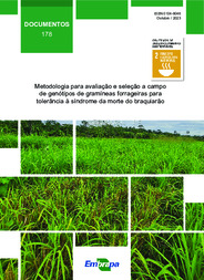 Thumbnail de Metodologia para avaliação e seleção a campo de genótipos de gramíneas forrageiras para tolerância à síndrome da morte do braquiarão.