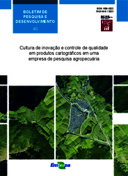 Thumbnail de Cultura de inovação e controle de qualidade em produtos cartográficos em uma empresa de pesquisa agropecuária.