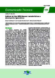Thumbnail de Cultivar de trigo BRS Macuco: características e desempenho agronômico.