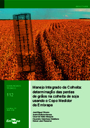 Thumbnail de Manejo integrado da colheita: determinação das perdas de grãos na colheita de soja usando o copo medidor da Embrapa.