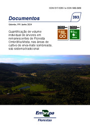 Thumbnail de Quantificação de volume individual de árvores em remanescentes de Floresta Ombrófila Mista, nas áreas de cultivo de erva-mate sombreada, sob sistema tradicional.