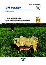 Thumbnail de Pecuária de cria no Acre: uso de pastagens e suplementação do rebanho.
