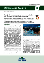 Thumbnail de Manejo da cama de compost barn para redução das emissões de gases do efeito estufa.