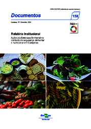 Thumbnail de Relatório institucional: ações da Embrapa territorial no contexto de segurança alimentar e nutricional em Campinas.