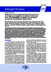 Thumbnail de Avaliação da associação de fungicidas químicos e biológicos no controle de doenças foliares da soja, safra 2024/2025: resultados sumarizados da rede de experimentos cooperativos.