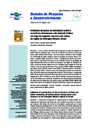 Thumbnail de Influência da época de semeadura sobre a ocorrência de brusone e de restrição hídrica em trigo de sequeiro, durante sete safras, na região do Triângulo Mineiro, Brasil.