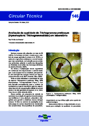 Thumbnail de Avaliação da qualidade de Trichogramma pretiosum (Hymenoptera: Trichogrammatidae) em laboratório.