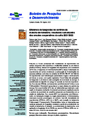 Thumbnail de Eficiência de fungicidas no controle da mancha-de-ramulária: resultados sumarizados dos ensaios cooperativos da safra 2021/2022.