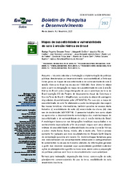 Thumbnail de Mapas de suscetibilidade e vulnerabilidade do solo à erosão hídrica do Brasil.