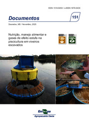 Thumbnail de Nutrição, manejo alimentar e gases de efeito estufa na piscicultura em viveiros escavados.