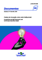 Thumbnail de Cultura de inovação como vetor institucional: a experiência da Ação Gerencial Local na Embrapa Agricultura Digital.