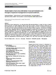Thumbnail de Shade matters: heat stress alleviation in Gyr and Girolando cows through silvopastoral management in tropical conditions.