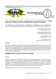 Thumbnail de The challenges of family farming from the perspective of third-generation public policies for rural development in Brazil.