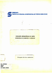 Thumbnail de Informacoes meteorologicas dos campos experimentais de Bebedouro e Mandacaru.