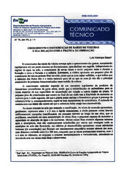 Thumbnail de Crescimento e distribuição de raizes de videiras e sua relação com a prática da irrigação.