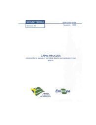 Thumbnail de Capim urocloa: produção e manejo no semi-árido do Nordeste do Brasil.