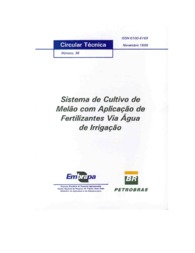 Thumbnail de Sistema de cultivo de melão com aplicação de fertilizantes via água de irrigação.