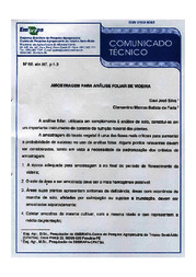 Thumbnail de Amostragem para análise foliar de videira.
