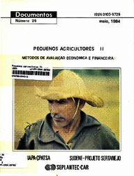 Thumbnail de Pequenos agricultores II. Métodos de avaliação econômica e financeira.