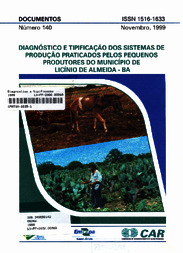 Thumbnail de Diagnóstico e tipificação dos sistemas de produção praticados pelos pequenos produtores do município de Licínio de Almeida-BA.